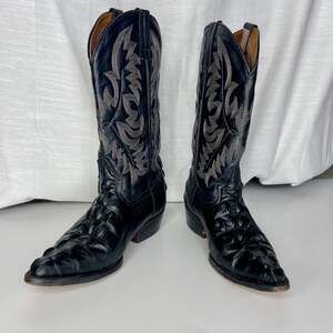 Vintage La Cabaña West Cowhide Vaqueros Boots